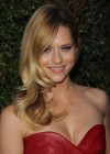 Teresa Palmer cleavage and legs in tight small dress at Valentino Rodeo Drive Flagship Opening